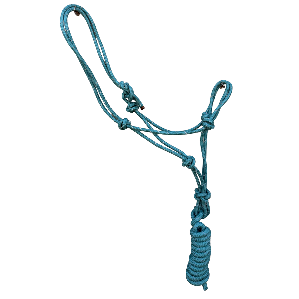Reflective Nylon Rope Halter with 9Ft Lead | Adjustable Safety Night Glow Horse Halter