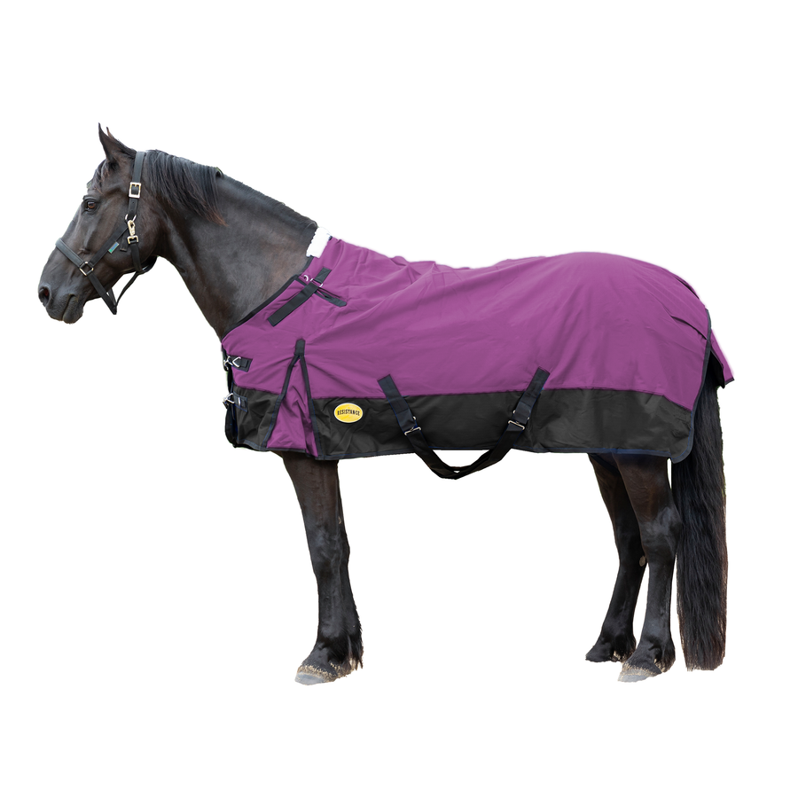 Resistance Premium 1200 Denier Waterproof Horse Turnout Blanket - 300 Grams Fill