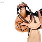 Western Horse Barrel Saddle Leather 14" 15" 16" 17" With Free Tack set NewEngland Tack