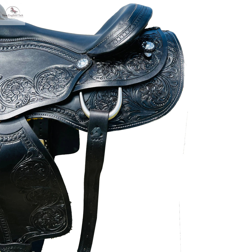 Western Horse Pleasure Saddle - Genuine Leather 16" 17" 18" NewEngland Tack