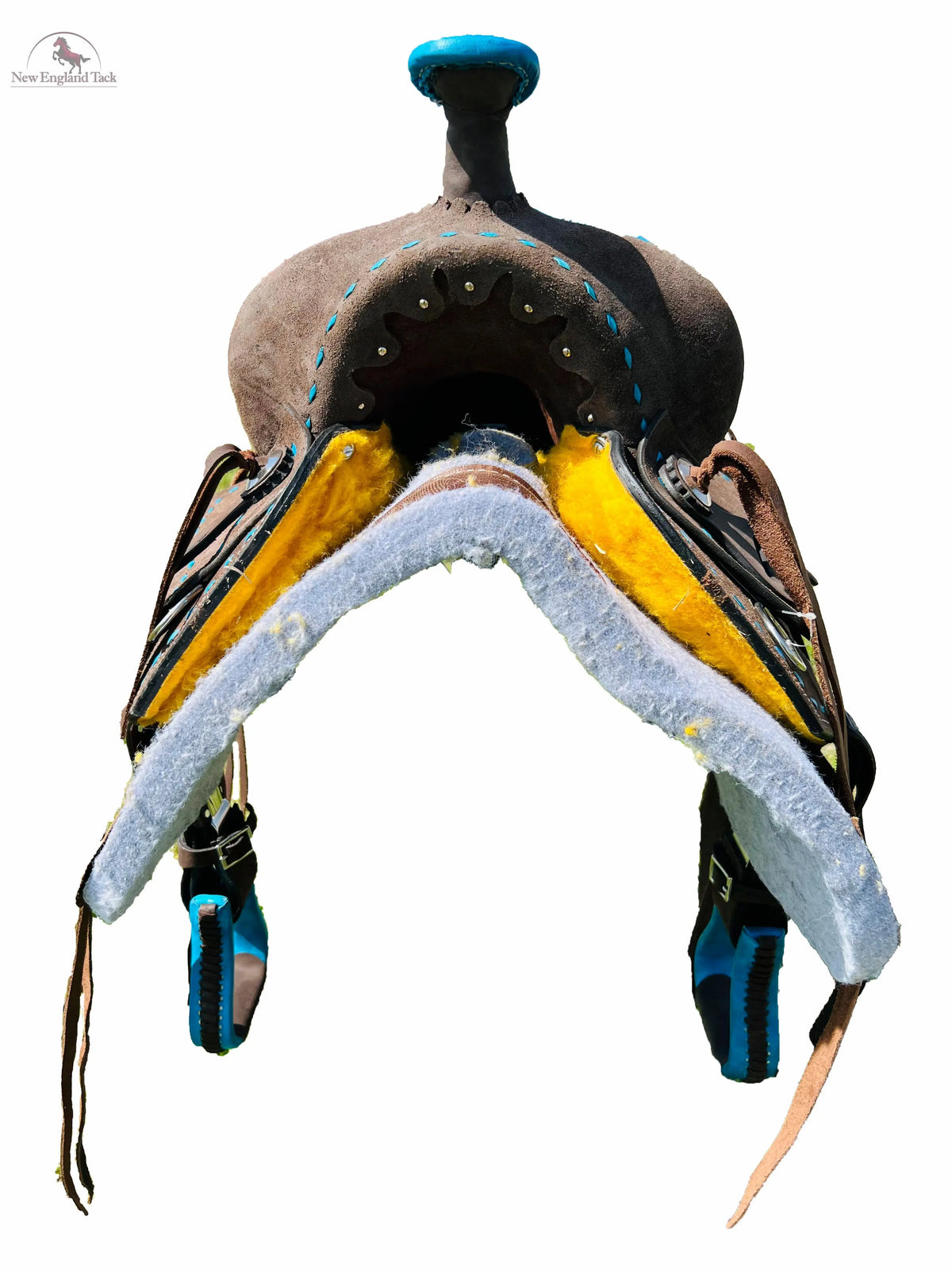 Western Horse Saddle Ranch Style, Youth Child Leather Saddle in 10" 12" 13" NewEngland Tack