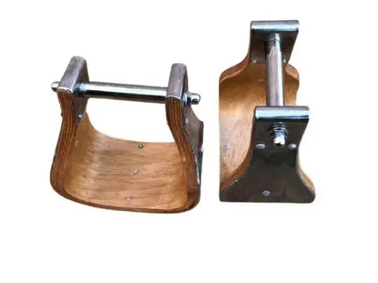 Western Stirrup| Bell Stirrup| Wooden Stirrup| Stainless Steel Cover Stirrup| Lightweight Stirrup| Stirrup For Horse - NewEngland Tack