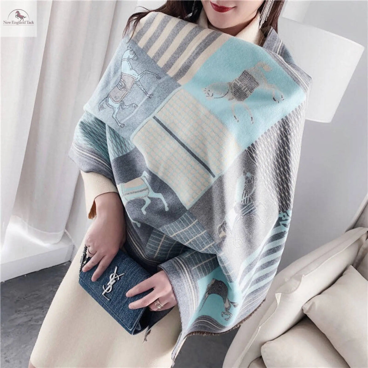 Women's Pashmina Scarf - Soft and Warm Shawl Wraps for Evening Dresses NewEngland Tack