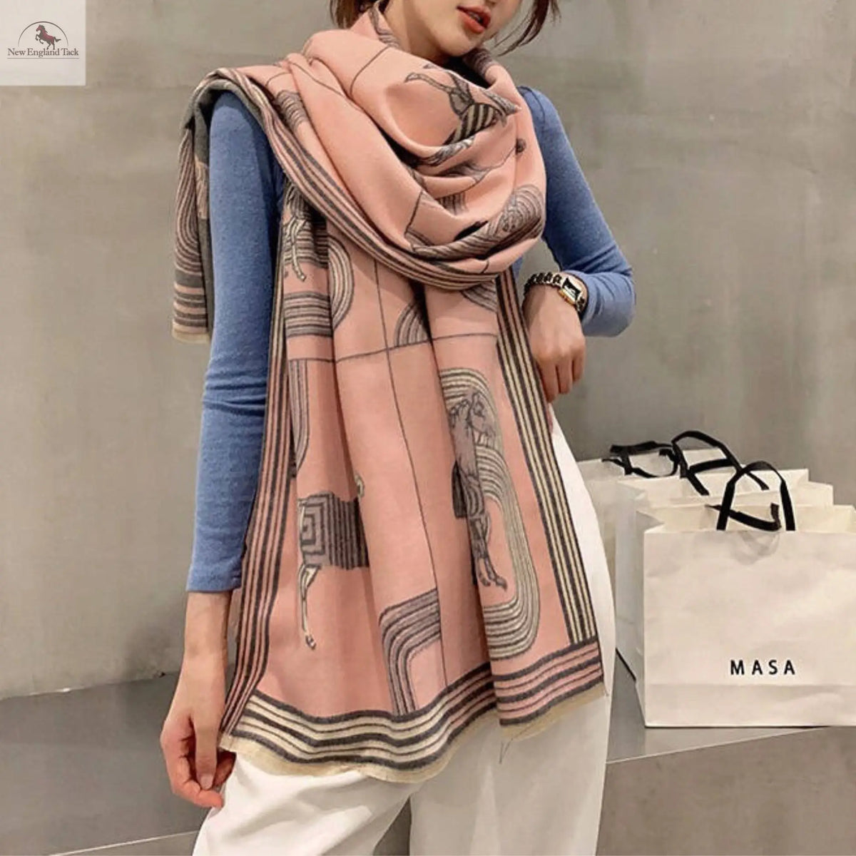 Women's Pashmina Scarf - Soft and Warm Shawl Wraps for Evening Dresses NewEngland Tack